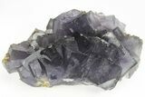 Purple Cubic Fluorite Crystals with Phantoms - Yaogangxian Mine #217424-1